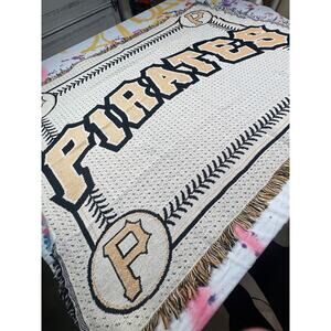 Vintage Pittsburgh Pirates Throw Blanket